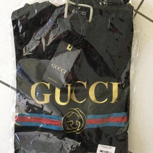 Gucci Shoty Sleeve Casual Daily T-Shirt